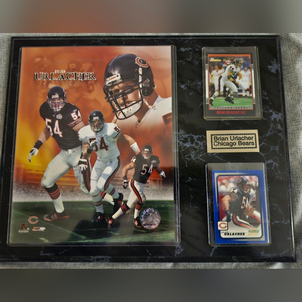 Brian Urlacher NFL Chicago Bears NFL Players/ Photo File Plaque 12×15